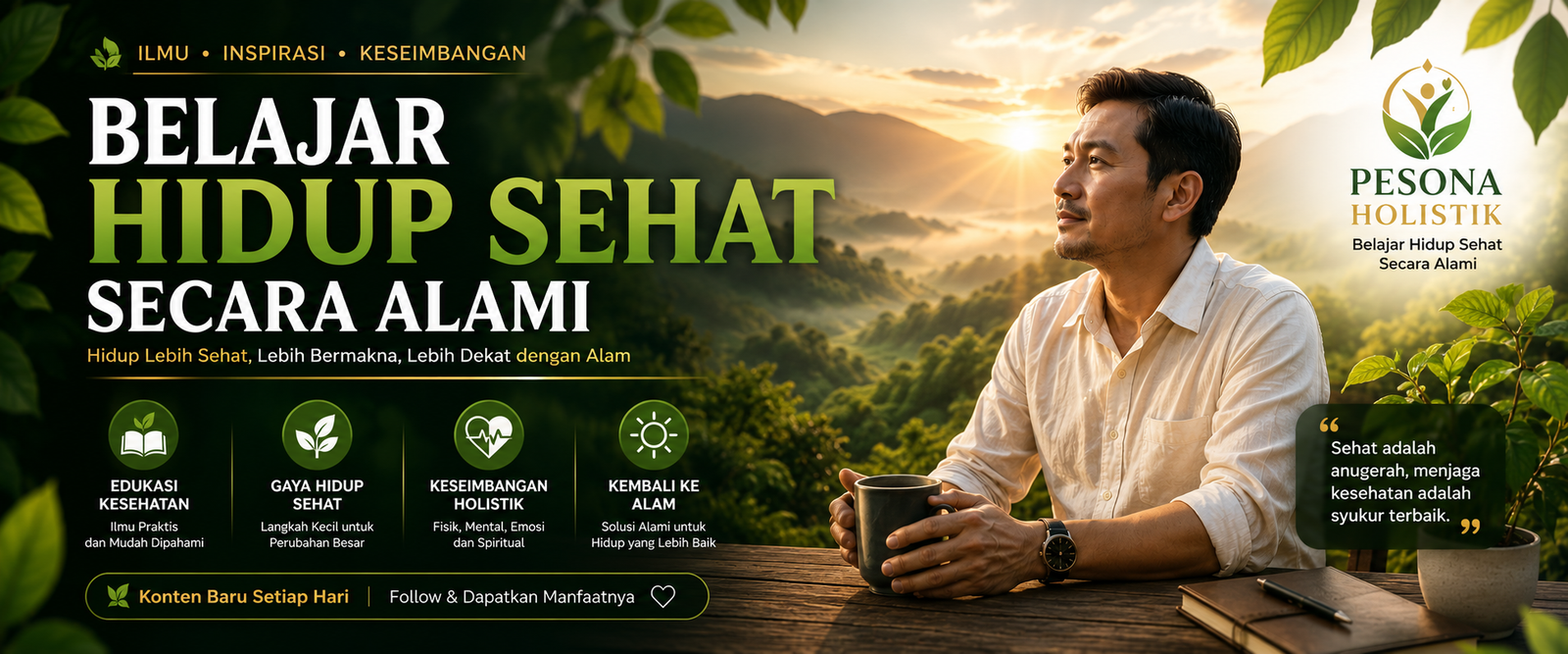 Belajar Hidup Sehat Secara Alami